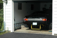 July 22, 2011 - Paul Annunziata's 1975 Plymouth Duster awaits transport to its new home. Stayed tuned to HCAM News next week to learn where the custom-built super car is headed.© Michelle Murdock