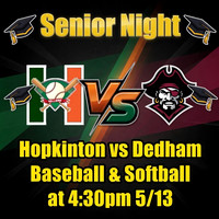 2026 Hiller Baseball & Softball Senior Day vs Dedham 5-13-26