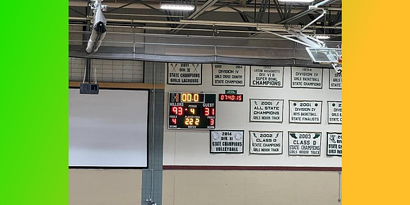 January 7, 2025 - Hopkinton Hillers Boys Basketball explodes for 93 points versus the Ashland Clockers and win 93 to 31