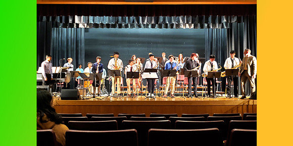 Feb 26, 2025 - HHS Jazz Ensemble performs at MAJE Festival at Nipmuc HS - Denise Antaki