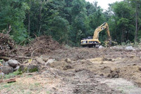July 28, 2011 - Construction has begun on an additional parking lot for the Hopkinton Senior Center.© Dick Bartlett