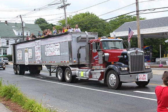 July 4, 2012 - The Elm Street float in the annual Horribles parade.© Dick Bartlett