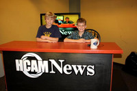 July 27, 2011 - Students in ESL's Script to Screen workshop enjoy sitting at the HCAM News Desk during their program held in the HCAM Studio.© Michelle Murdock